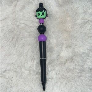 Frankenstein Themed Black and Purple Pen